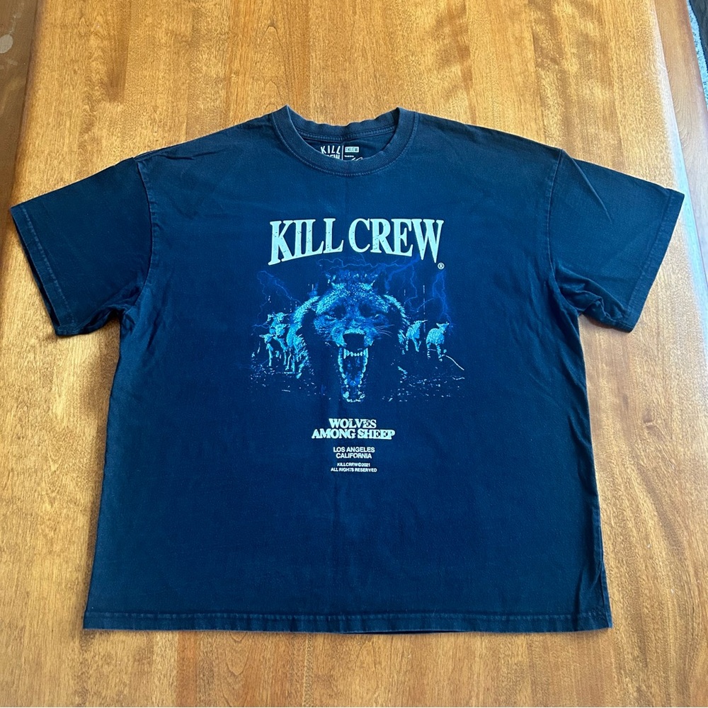 KILL CREW - OVERSIZED MIDST OF WOLVES T-SHIRT - BLACK - Picture 2 of 7